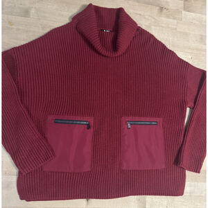 Alp N Rock Brooklyn Sweater Oversized Chunky Knit red ANR+ Ski Size XS NWOT